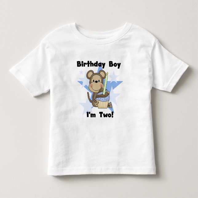 Monkey Boy 2nd Birthday Tshirts and Gifts (Front)