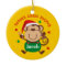 Monkey Boy Santa's Helper Personalised Ornament