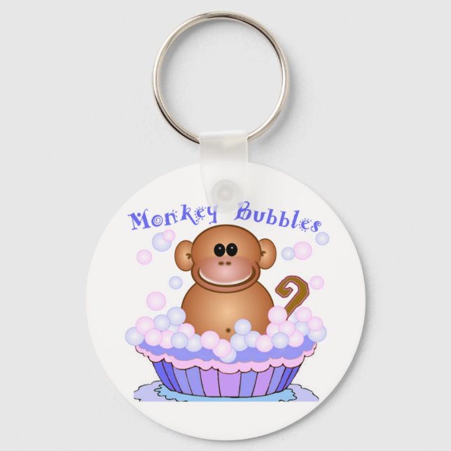Monkey Bubbles Key Ring (Front)