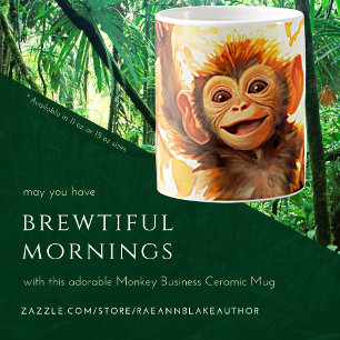 Monkey Business Ceramic Mug
