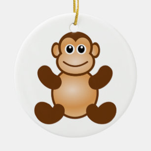 MONKEY BUSINESS CERAMIC TREE DECORATION