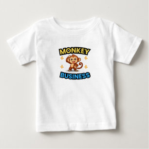 Monkey Business Funny Baby T-Shirt