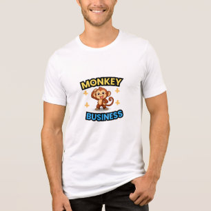 Monkey Business Funny Tri-Blend Shirt