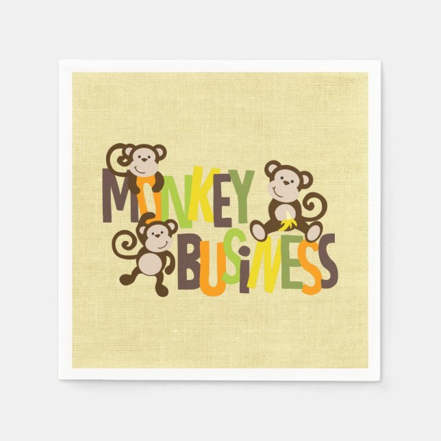 Monkey Business Napkin (Front)