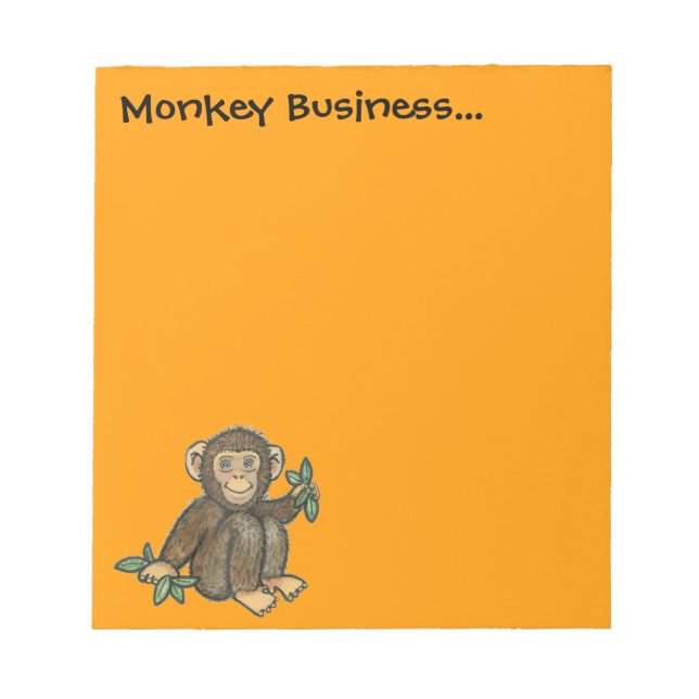 Monkey Business Note Pad (Front)