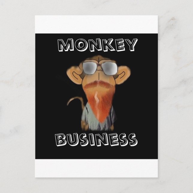 monkey business postcard (Front)