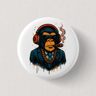 Monkey Business - The Boss of Monkey 3 Cm Round Badge