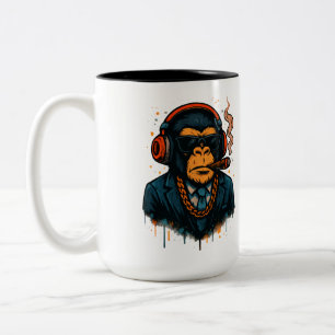 Monkey Business - The Boss of Monkey Two-Tone Coffee Mug