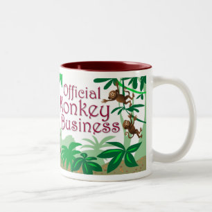 Monkey Business Two-Tone Coffee Mug