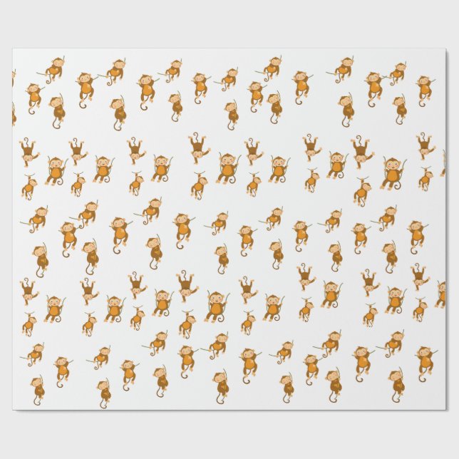 Monkey Business Wrapping Paper (Flat)