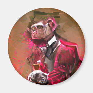 Monkey Butler Magnet