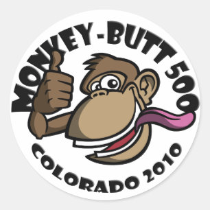 Monkey Butt 500 - Colorado 2010 - Sticker - Black