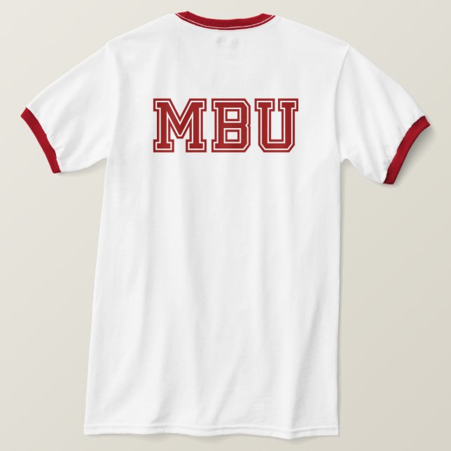 Monkey Butt University T-Shirt (Design Back)