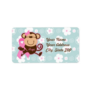 Monkey Cancer Hope Label