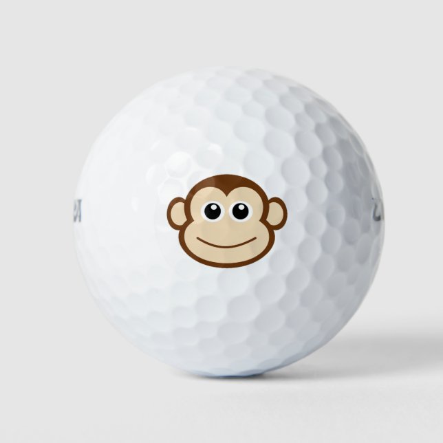 Monkey Cartoon Golf Balls (Front)