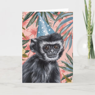 Monkey Celebration Greeting Card