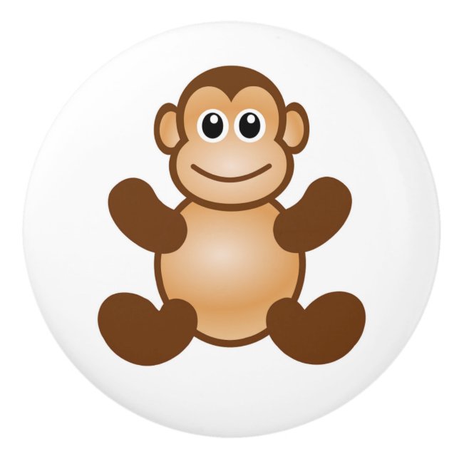 MONKEY CERAMIC KNOB (Front)