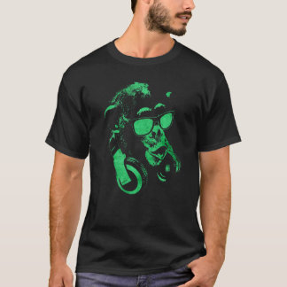 Monkey Chimp With Sunglasses And Headphones 4 T-Shirt