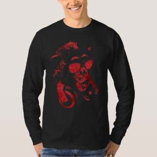 Monkey Chimp With Sunglasses And Headphones 5 T-Shirt