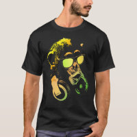 Monkey Chimp With Sunglasses And Headphones