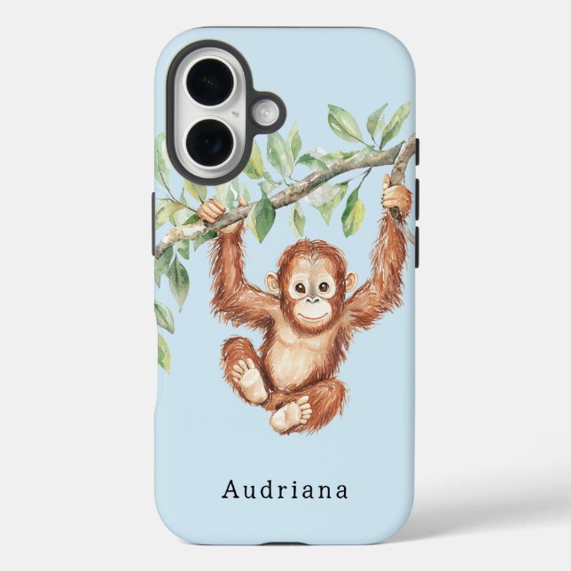 Monkey Chimpanzee in Tree Jungle Animal  Case-Mate iPhone Case (Back)