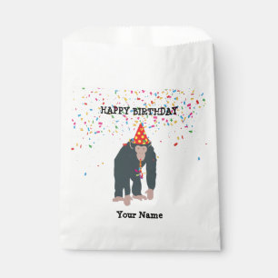 Monkey Chimpanzee Partying Animals Having a Party Favour Bags