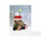 Monkey Christmas Card, Cute Monkey In Snow
