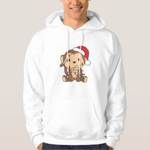 Monkey Christmas Winter Animals Monkeys Hoodie