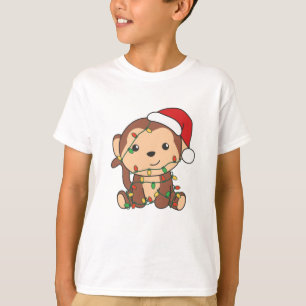 Monkey Christmas Winter Animals Monkeys T-Shirt