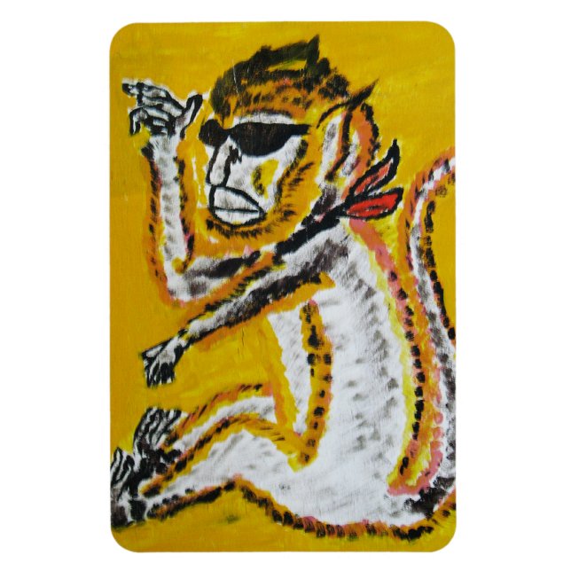 Monkey Circus Art Magnet (Vertical)