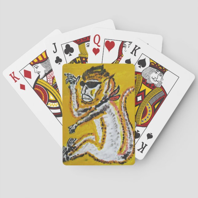 Monkey Circus Art Playing Cards (Back)