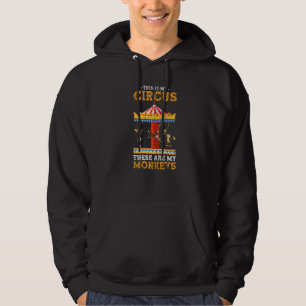 Monkey  Circus Zoo Animal Chimpanzee Monkey Hoodie