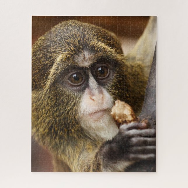 Monkey Climbing Tree Photo Jigsaw Puzzle (Vertical)