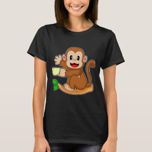 Monkey Coffee Cup T-Shirt