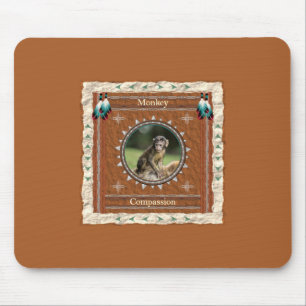 Monkey Compassion Energy Mouse Mat