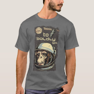 Monkey Cosmic Chimp Chimpanzee Astronaut Gift T-Shirt