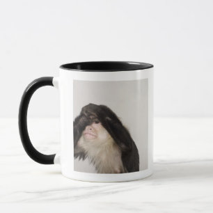 Monkey covering its eyes mug