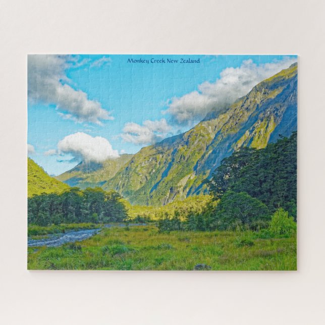 Monkey Creek New Zealand Jigsaw Puzzle (Horizontal)