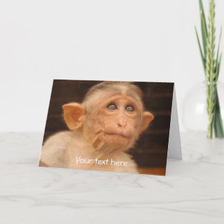 Monkey, Custom Father's Day Card