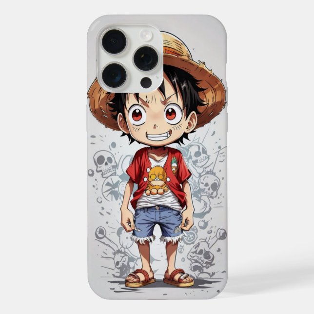 Monkey D. Luffy Chibi King iPhone Case (Back)