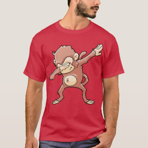 Monkey Dabbing Primate Zookeeper T-Shirt