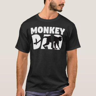 Monkey Dad Monkey For Men Monkey For Girls T-Shirt