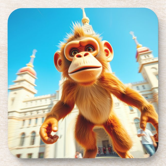 Monkey Design Coaster (Front)