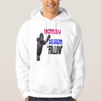 Monkey Design Follow Hoodie