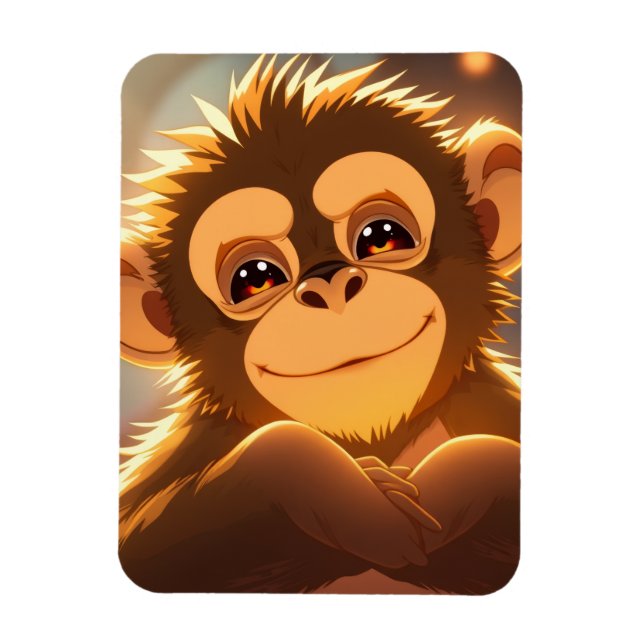 Monkey Design Magnet (Vertical)