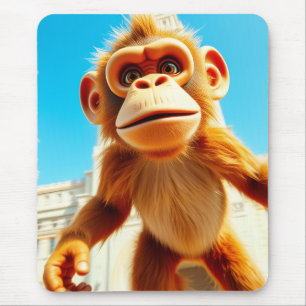 Monkey Design Mouse Mat