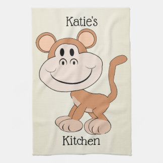 Monkey Design Tea Towel
