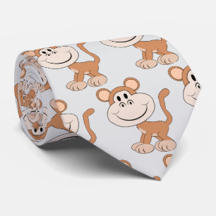 Monkey Design Tie