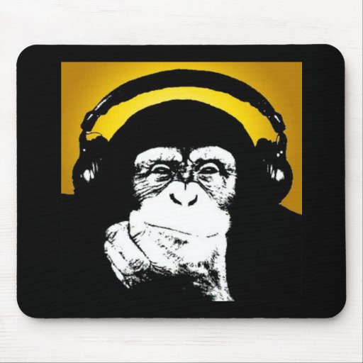 Image of Monkey DJ Mouse Pad