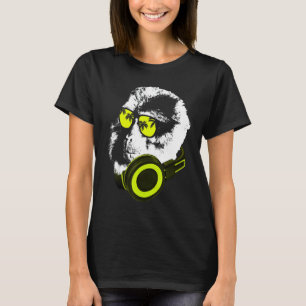 Monkey Dj With Headphones And Sunglasses Party T-Shirt